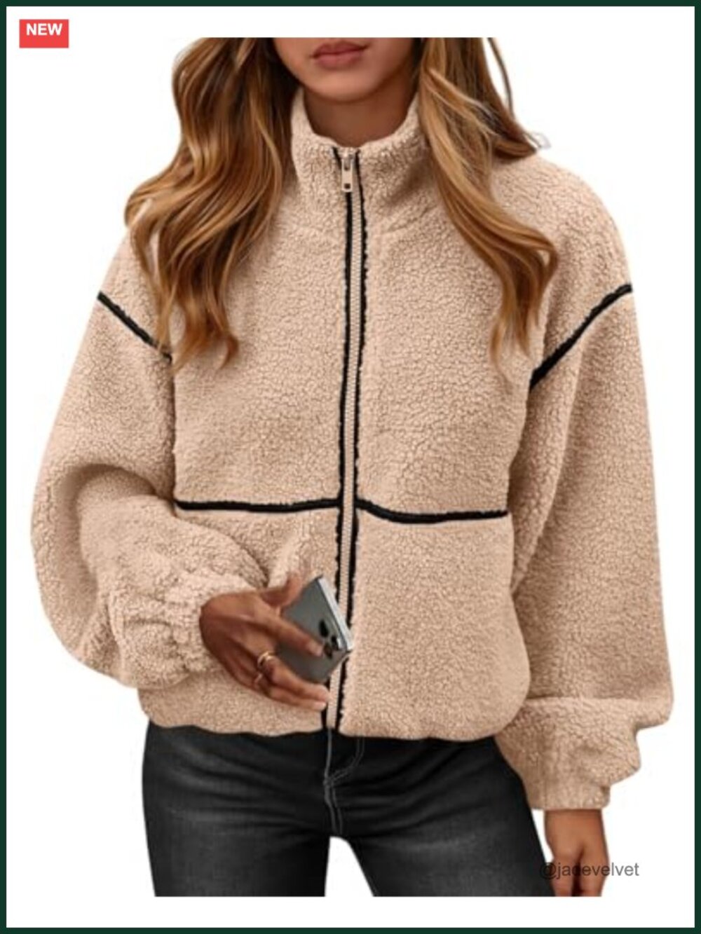Women's Plush Sherpa Fleece Jacket Full Zip Warm Winter Coat